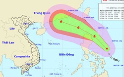 Áp thấp nhiệt đới sức gió cấp 15 hướng vào Biển Đông