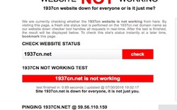 Trang web của nhóm hacker 1937CN không thể truy cập