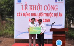 PVFCCo hỗ trợ xây dựng nhà lưới - dự án trồng rau thủy canh tại Trà Vinh