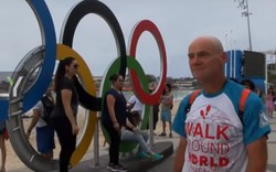 Cụ ông đi bộ 18.200km từ Nga tới Rio để xem Olympic 2016