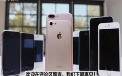 Video: iPhone 7 Plus đọ dáng các “tiền bối”