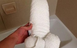 Du khách "bắt lỗi" khách sạn quấn khăn tắm hình dương vật