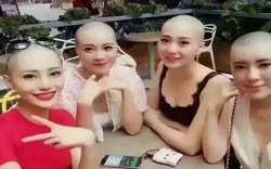 Sốc với mốt cạo trọc đầu của gái trẻ Trung Quốc