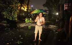 Hà Nội: Mưa dữ dội, ngập lụt, cây đổ vì bão Thần Sét