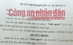 Khởi tố vụ án bắn hai lãnh đạo tỉnh Yên Bái