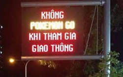 TP.HCM dùng bảng đèn LED cảnh báo Pokémon GO