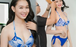 Hé lộ clip hậu trường bikini nóng bỏng của Hoa hậu VN