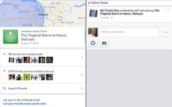 Facebook kích hoạt tính năng "Bạn có an toàn?" sau bão Thần Sét