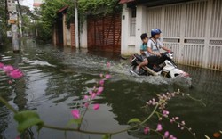 Ảnh: Hà Nội 5 ngày sau bão số 3, có nơi vẫn ngập mênh mông