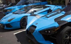 Tỉ phú Ả Rập trưng dàn siêu xe màu “độc” ở London