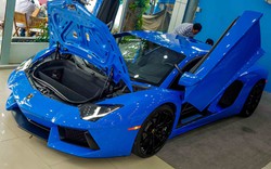 Chi tiết Lamborghini Aventador màu xanh cực độc tại Việt Nam