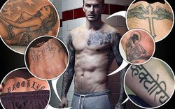 Cả cơ thể toàn hình xăm về phụ nữ trong đời David Beckham