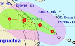 Áp thấp mạnh lên thành bão đổ vào miền Trung đêm nay