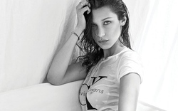 Bella Hadid hờ hững khoe ngực trên tạp chí Flare