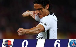 “Chân gỗ” Cavani lập cú “poker”, PSG thắng kiểu “tennis”