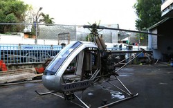 Không quân làm việc với ông Hiển chế tạo trực thăng