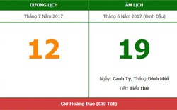 Âm lịch hôm nay (19.6, tức 12.7 dương lịch): Nên xuất hành hướng nào?