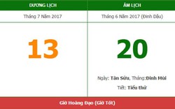 Âm lịch hôm nay (20.6, tức 13.7 dương lịch): Kiêng kị điều gì?