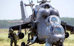 Chùm ảnh trực thăng 'xe tăng bay' Nga diễn tập đổ bộ đột xuất