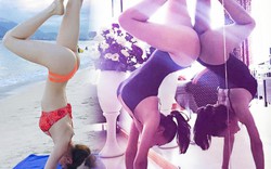 Mặc nội y, bikini tập yoga, mỹ nữ Vbiz gợi cảm gấp bội phần