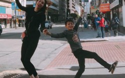 Mẹ con Hồ Ngọc Hà- Subeo tung tăng dạo phố ở Mỹ