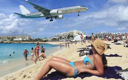 Máy bay "quật" chết du khách đứng xem ở bãi biển Caribe