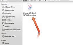 Tập tin cập nhật iPhone được iTunes tải về đâu trên máy tính?