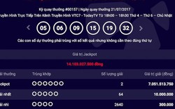 Đã xác định 2 vé cùng trúng jackpot "khủng" mới nhất