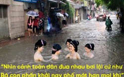 Ảnh chế nhân dịp Hà Nội lại mưa - ngập "định kỳ"