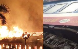 Clip hot tổng hợp:Cháy nhà thờ 130 tuổi, tàu hỏa trật bánh ở Hà Nội