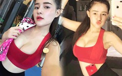 Thời trang phòng gym quá khêu gợi của loạt mỹ nữ Việt có vòng 3 nở nang