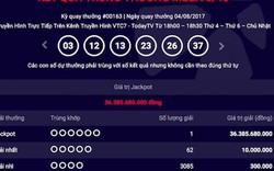 Xác định 1 chiếc vé trúng jackpot “khủng” thứ 33 của Vietlott