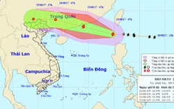 Bão số 6 gió giật cấp 11 đi vào Biển Đông