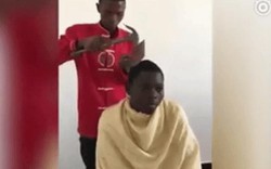Clip: Màn cắt tóc căng thẳng nhất của loài người