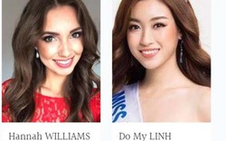 Hoa hậu Đỗ Mỹ Linh đã xuất hiện trên trang chủ Miss World 2017