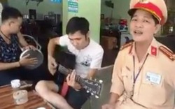 Clip: Trung tá CSGT hát song ca cùng người vi phạm ở Nghệ An