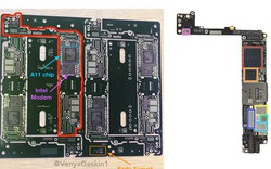 Lộ bo mạch iPhone 7s Plus: Chip xử lý A11 và modem của Intel