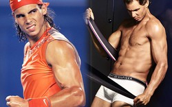 "Bò tót làng banh nỉ" Nadal lực lưỡng vượt xa Roger Federer