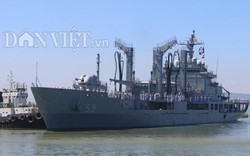 Ngắm độ "khủng" của chiến hạm Hải quân Hàn Quốc ở cảng Tiên Sa