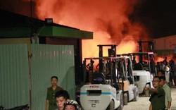 Cháy lớn tại công ty nhựa Tiền Phong ở Hải Phòng