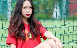 Ảnh: Hotgirl Yên Bái dự đoán Bỉ thắng tuyệt đối Nhật Bản