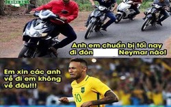 Dân mạng chế ảnh Naymar khóc, van xin Messi và Ronaldo đừng chờ