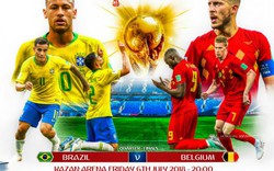 Thông tin đáng chú ý trước trận Brazil vs Bỉ (1h00 ngày 7.7)