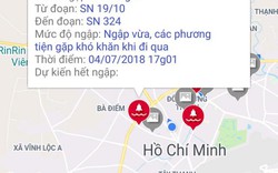Người sử dụng phần mềm cảnh báo ngập ở Sài Gòn “ngã ngửa” khi nhận tin này