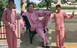 Danh hài Hoài Linh mặc đồ bà ba, đi dép tông "chất lừ" du lịch nước Mỹ