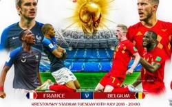 Pháp vs Bỉ, một thế giới trong một cuộc chiến