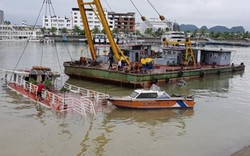 Quảng Ninh: Chìm tàu du lịch tại Cảng tàu quốc tế Tuần Châu