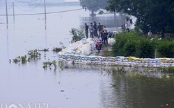 Hà Nội: Nước sông Bùi vẫn trên báo động 3, hơn 3.600 hộ dân bị ngập