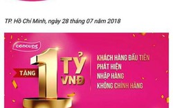 Con Cưng bất ngờ xin rút treo thưởng 1 tỷ đồng cho khách hàng