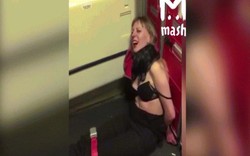 Cô gái Nga xinh đẹp bị trói vì “làm loạn” giữa chuyến bay